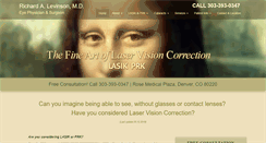 Desktop Screenshot of levinsoneyeclinic.com