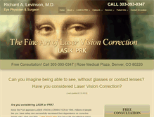 Tablet Screenshot of levinsoneyeclinic.com